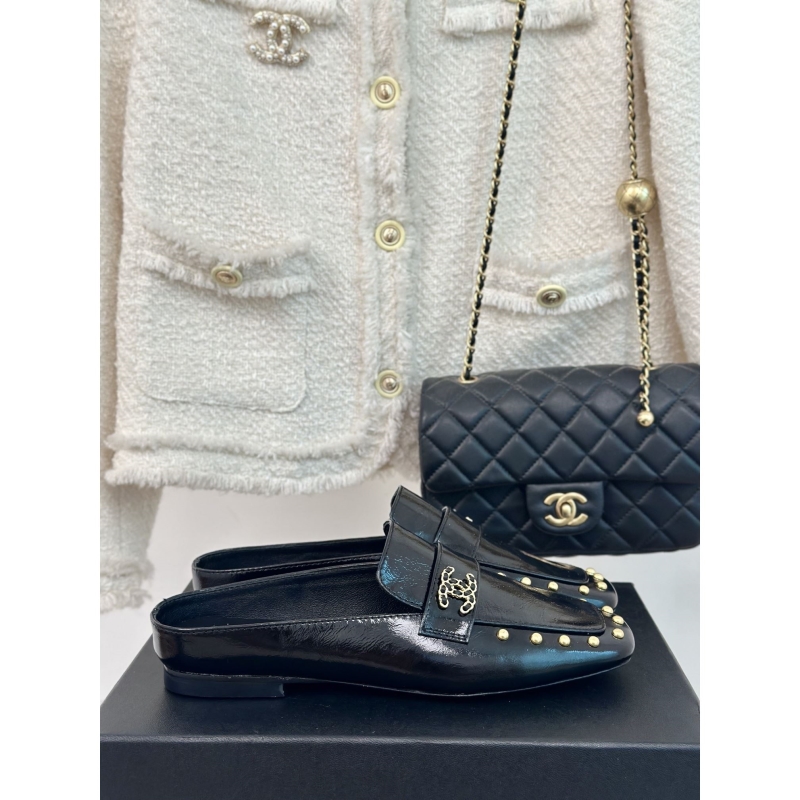 Ch*el leather shoes